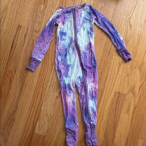 Little Sleepies Purple Watercolor Zippy Pajammas